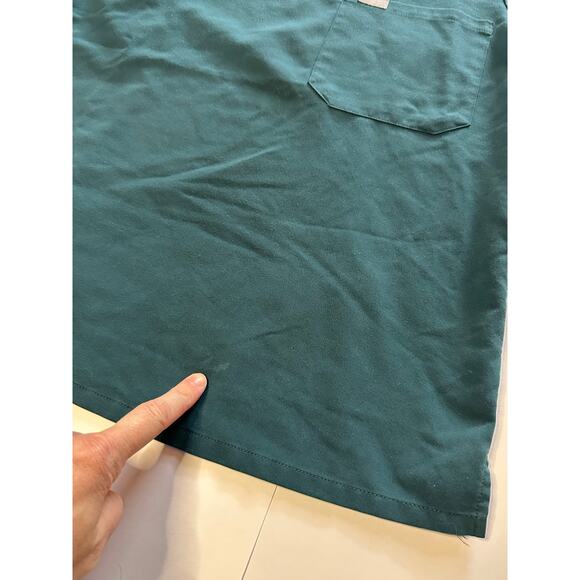 Figs Casma Three-Pocket Scrub Top CARRIBEAN BLUE Medium - Picture 6 of 6